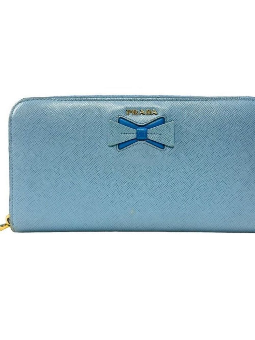 PRADA Saffiano Leather Dual Blue Color Limited Edition Premium Very Rare Large O